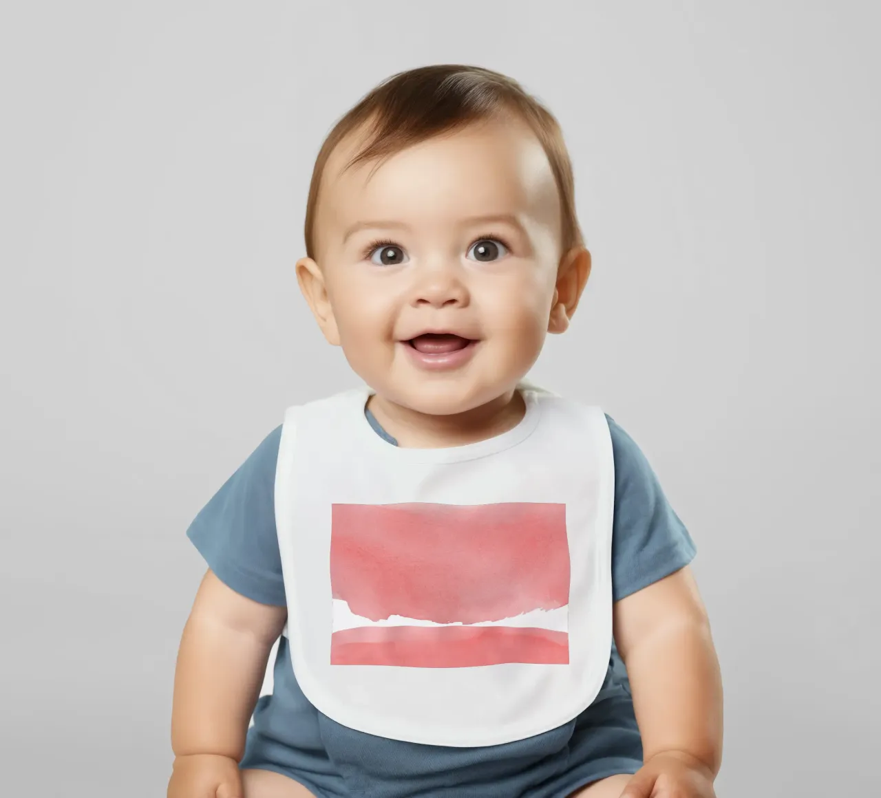 Minimal Pink Abstract 04 Mountain bavaglino da amini54