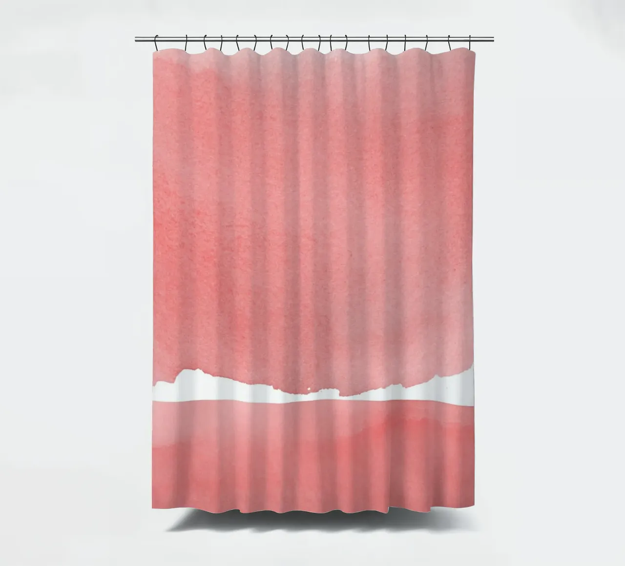 Minimal Pink Abstract 04 Mountain tenda da doccia da amini54