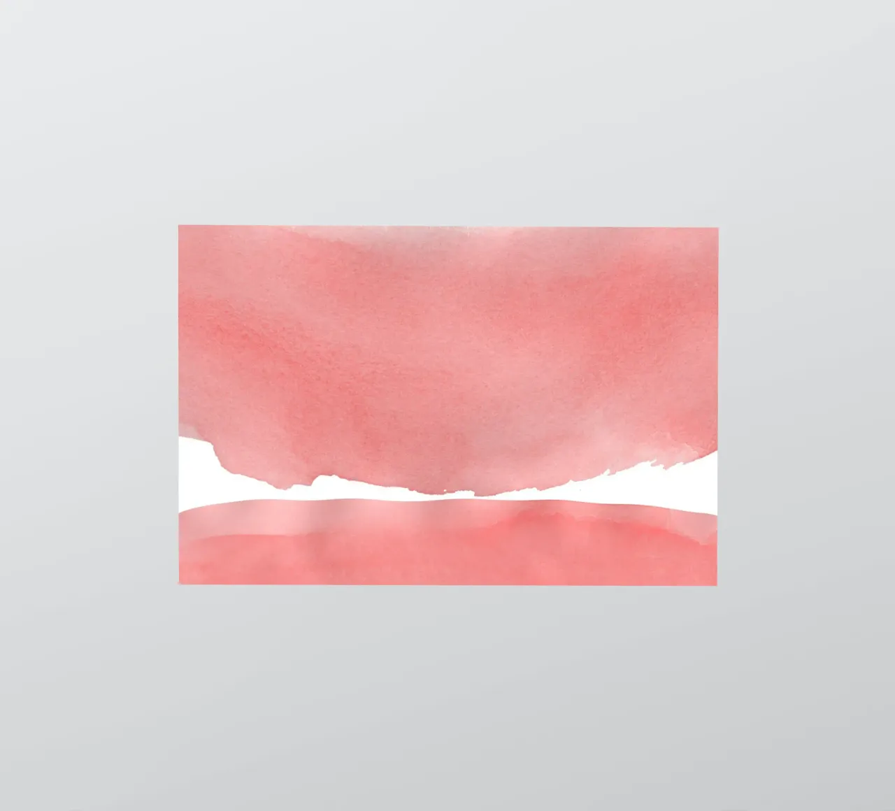 Minimal Pink Abstract 04 Mountain adesivo da amini54