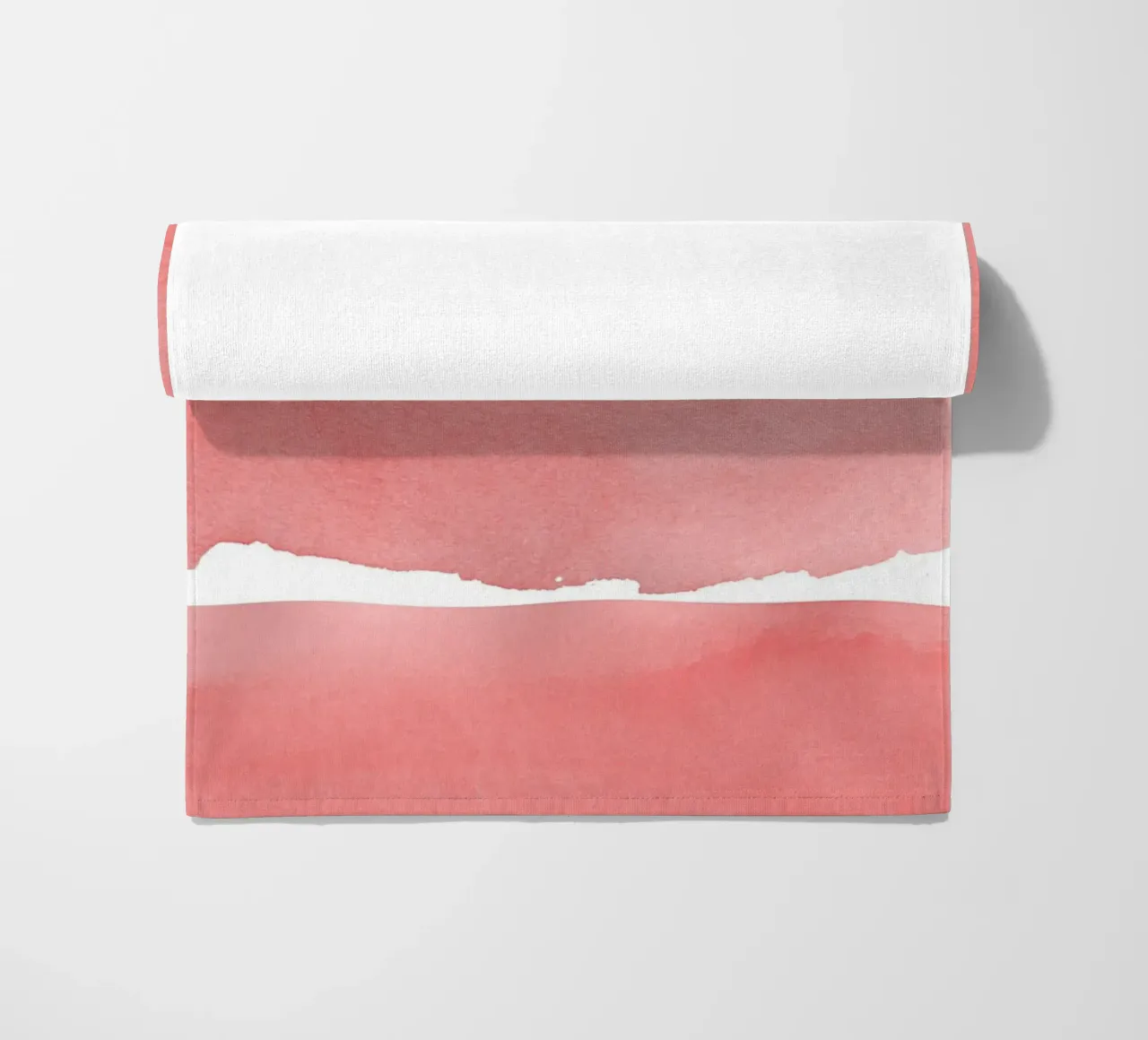 Minimal Pink Abstract 04 Mountain telo mare da amini54