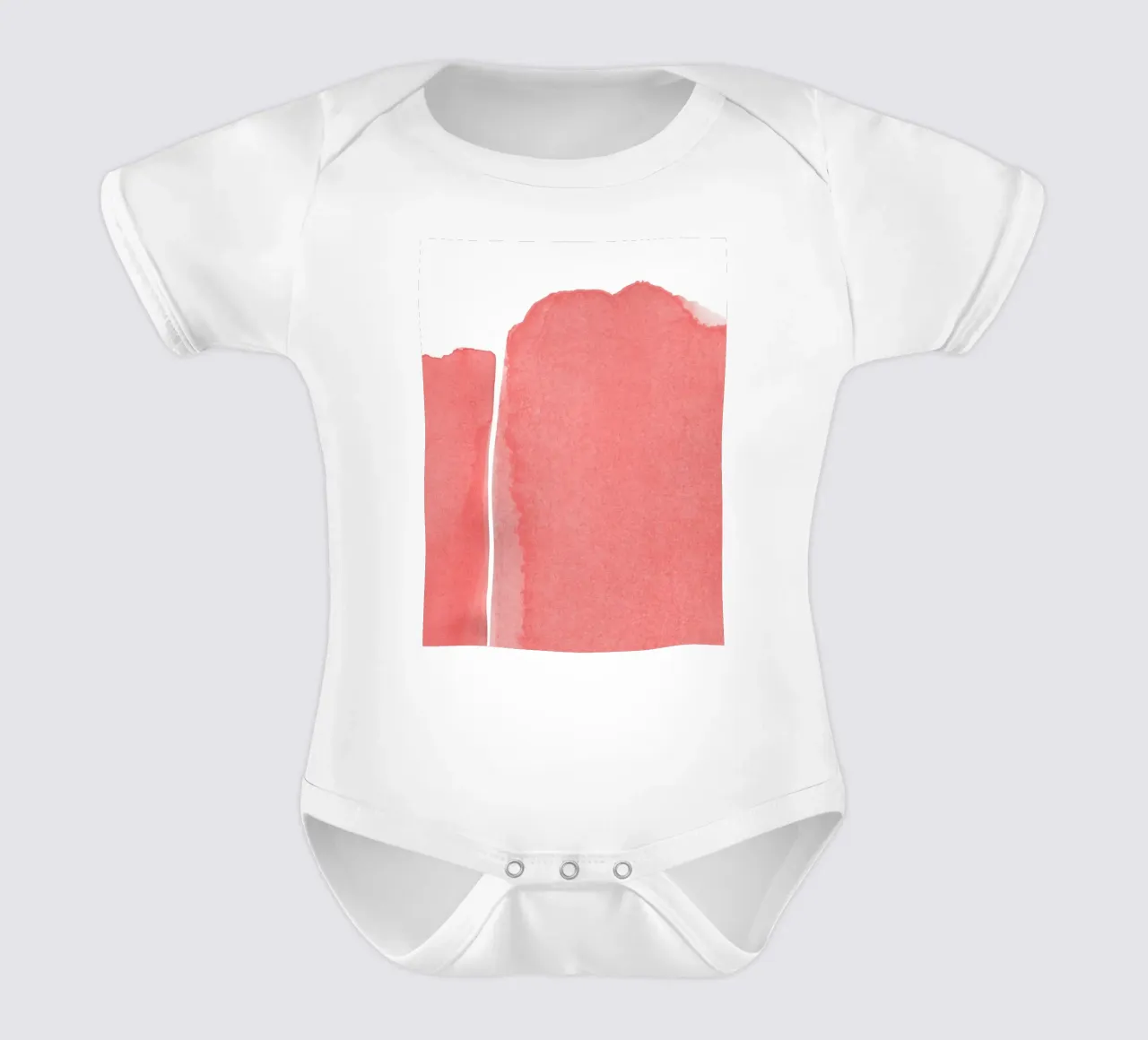 Minimal Pink Abstract 03 Mountain body neonato maniche corte da amini54