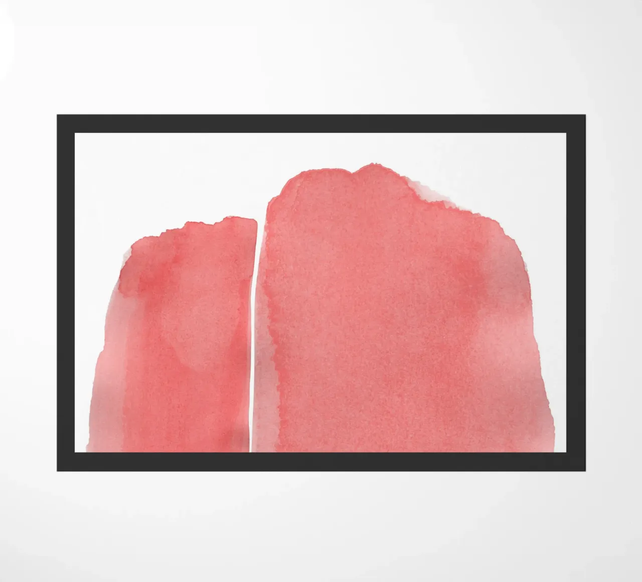 Minimal Pink Abstract 03 Mountain zerbino da amini54