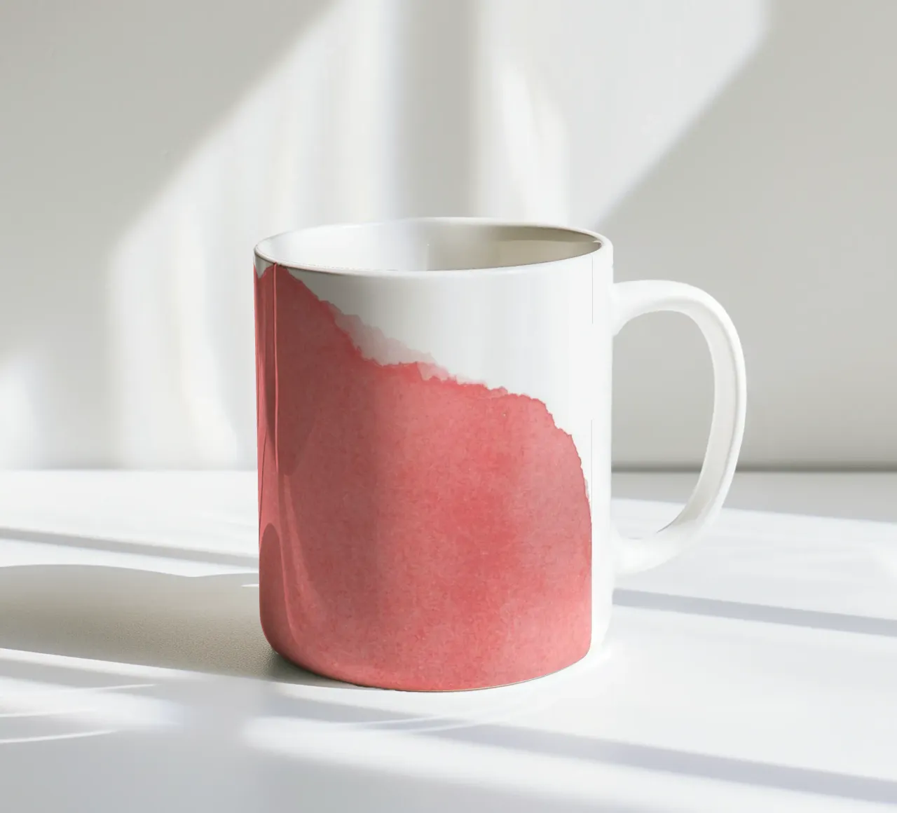 Minimal Pink Abstract 03 Mountain tazza in ceramica da amini54