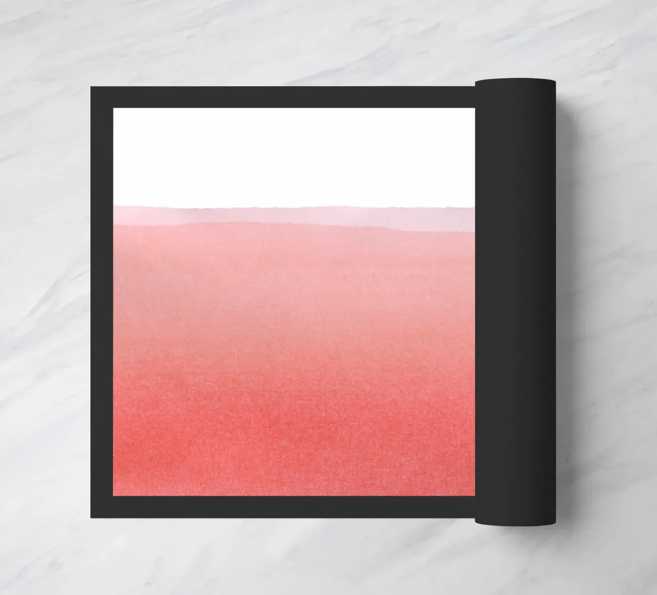 Paisaje minimalista rosa abstracto 02 felpudo de amini54