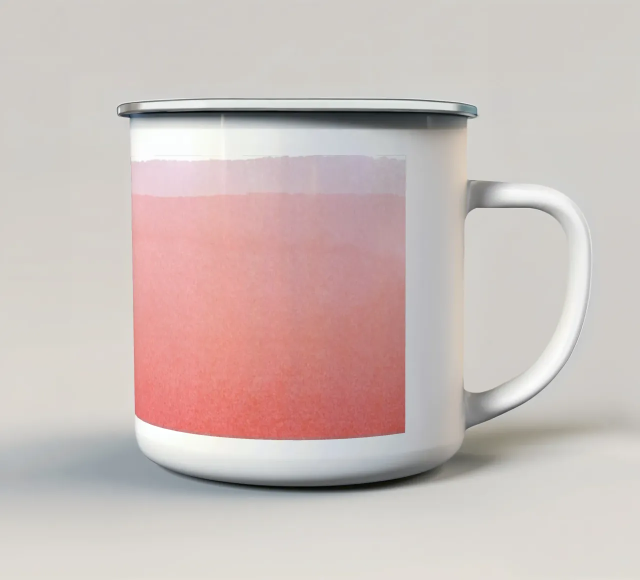Minimal Pink Abstract 02 Landscape tazza in smalto da amini54