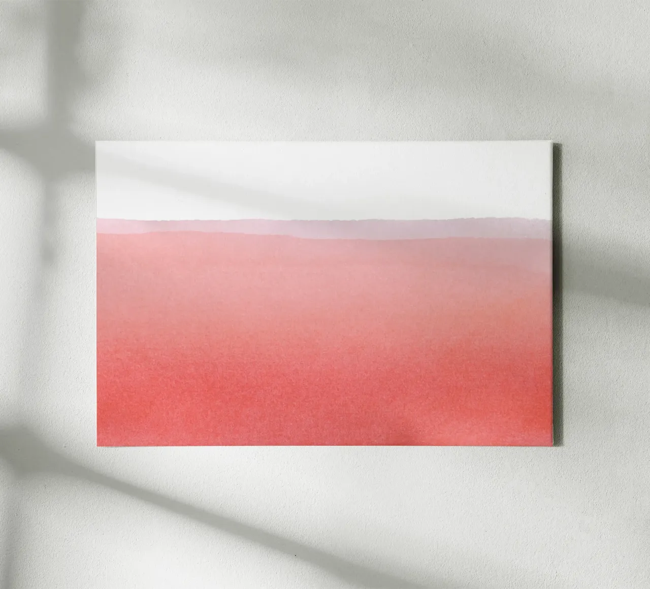 Minimal Roze Abstract 02 Landschap canvas met Baklijst van amini54