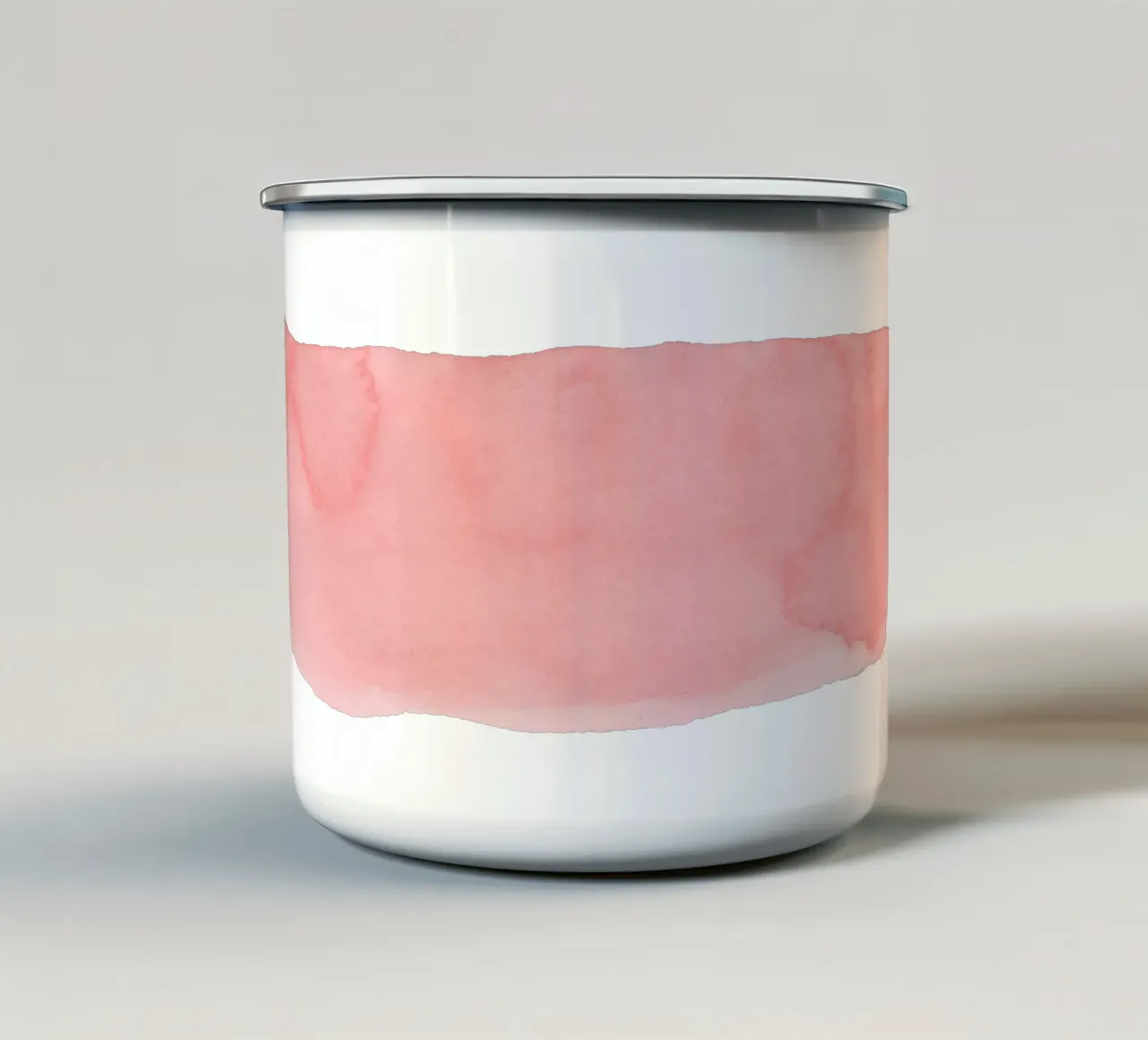 Minimal Rosa Astratto 01 Pennellata tazza in smalto da amini54