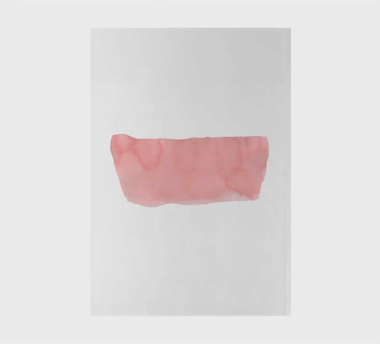 Minimal Pink Abstract 01 Brushstroke notebook by amini54