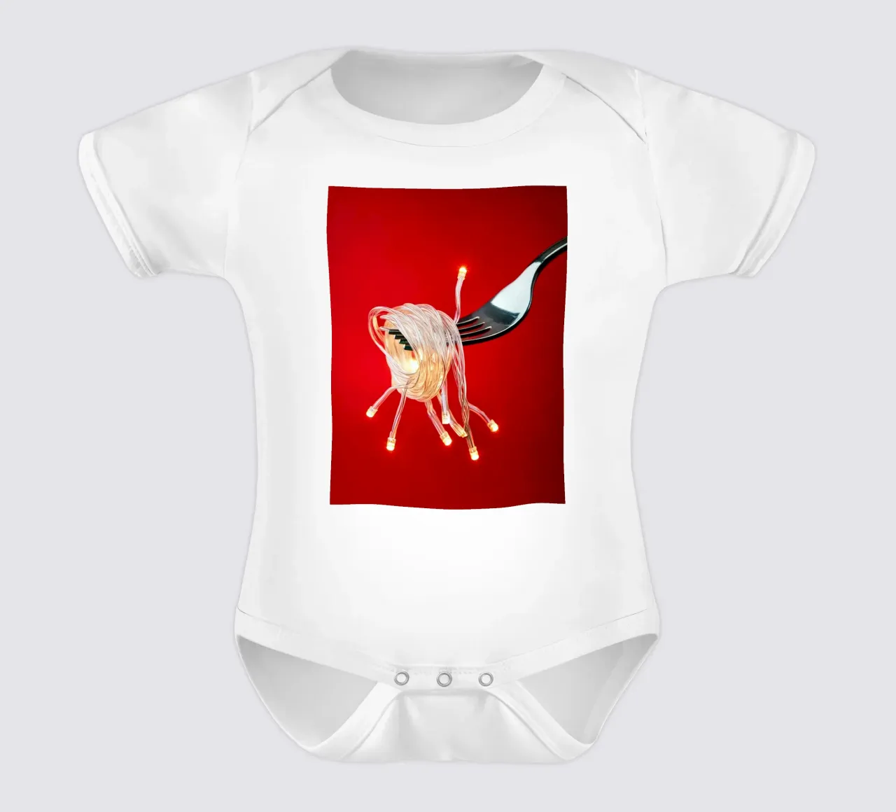Christmas Dinner short-sleeve baby romper by 360brain