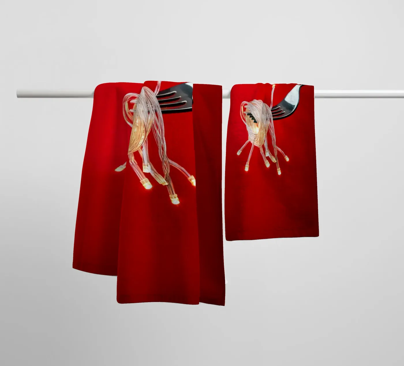 Kerstdiner badhanddoek van 360brain