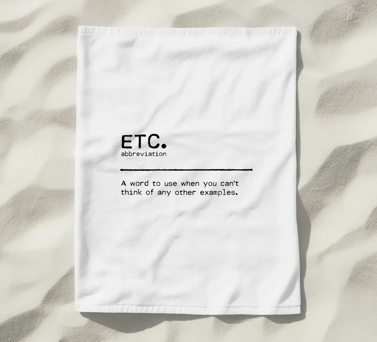 Definizione Citazione - Etc telo mare da Orara Studio