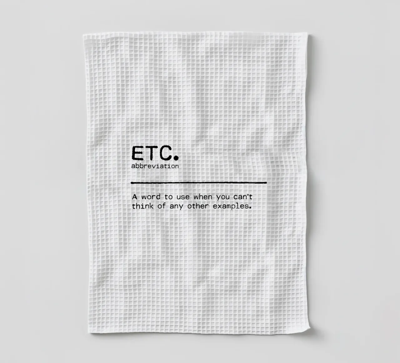 Definizione Citazione - Etc canovaccio da cucina da Orara Studio