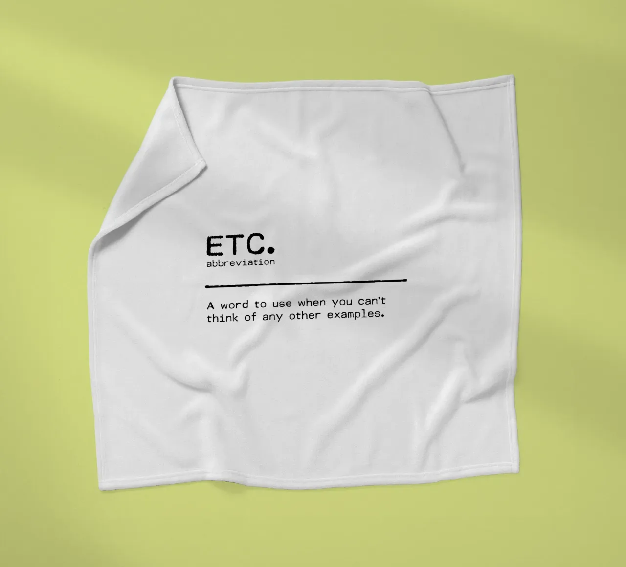 Definizione Citazione - Etc coperta in pile da Orara Studio
