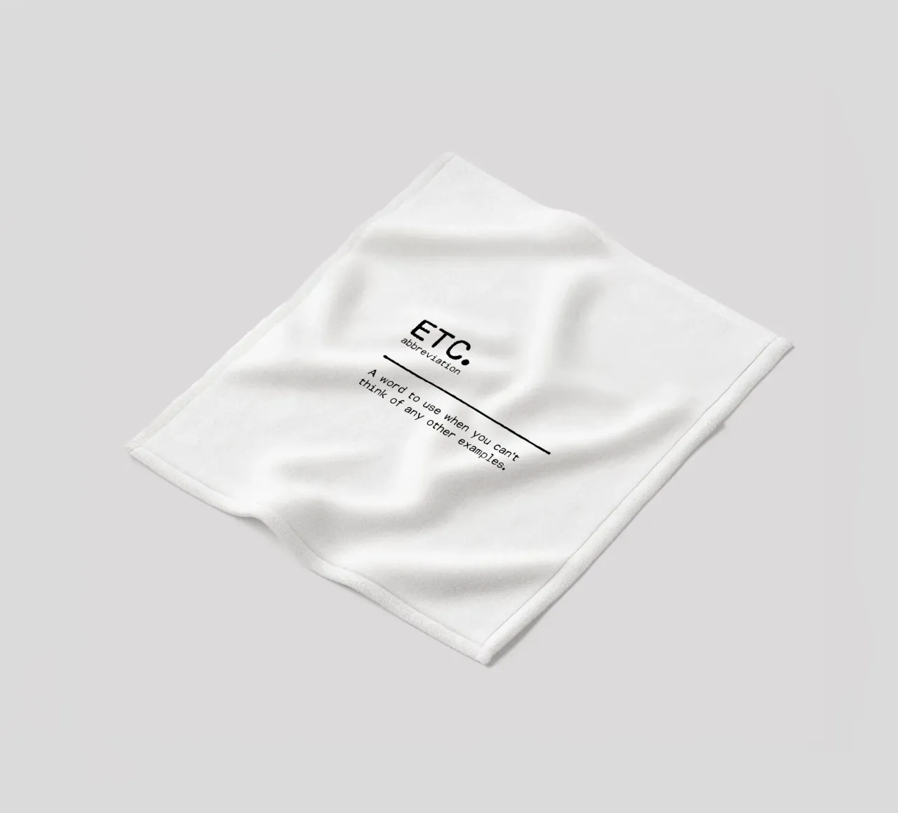 Definizione Citazione - Etc coperta in pile da Orara Studio