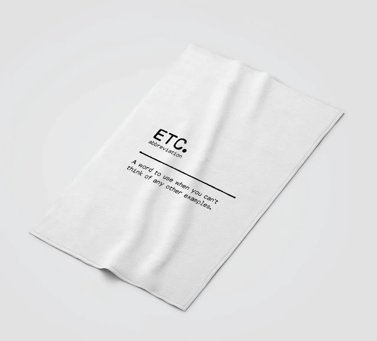 Definizione Citazione - Etc coperta in pile da Orara Studio