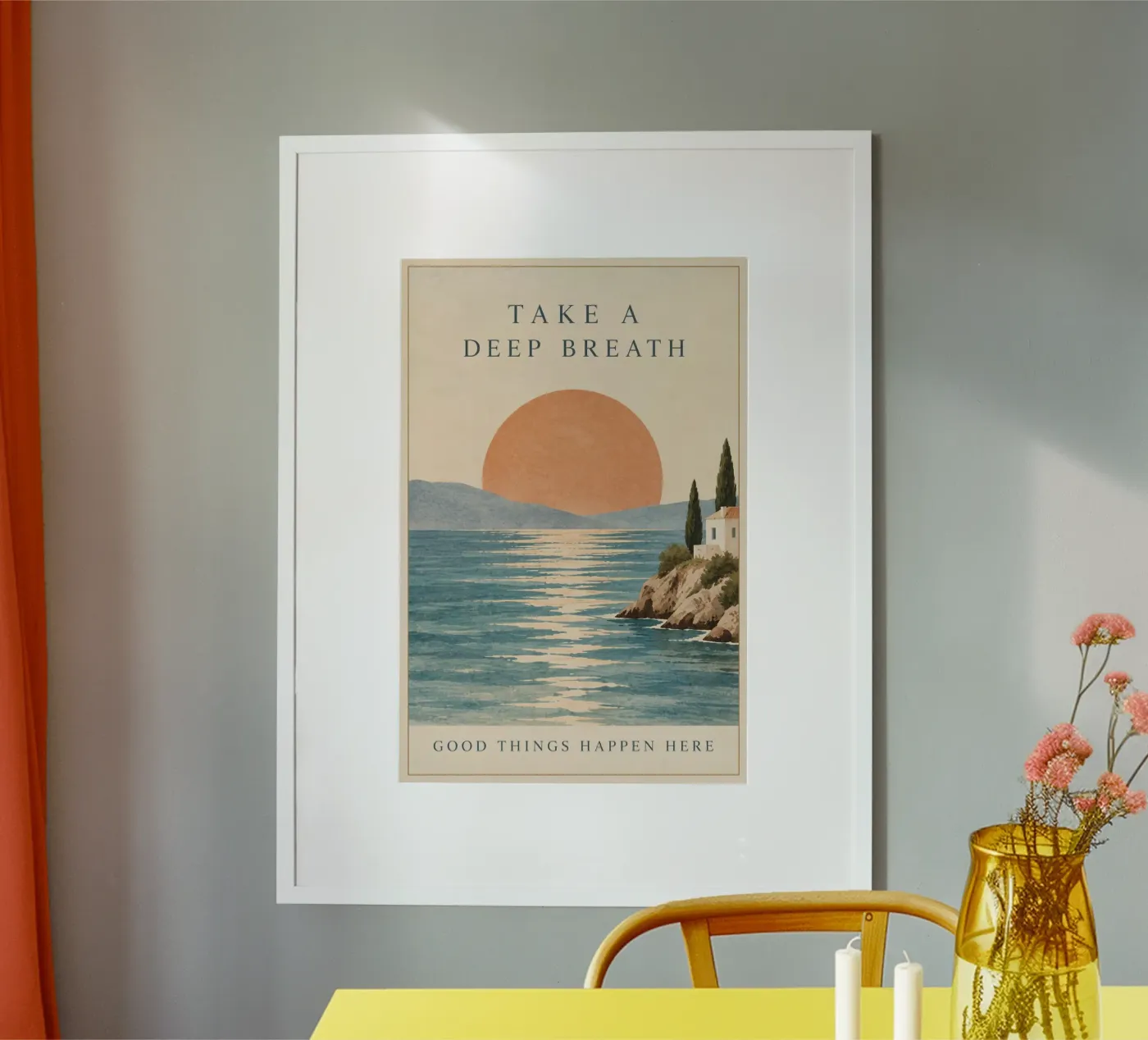 deep breath poster by Linsi