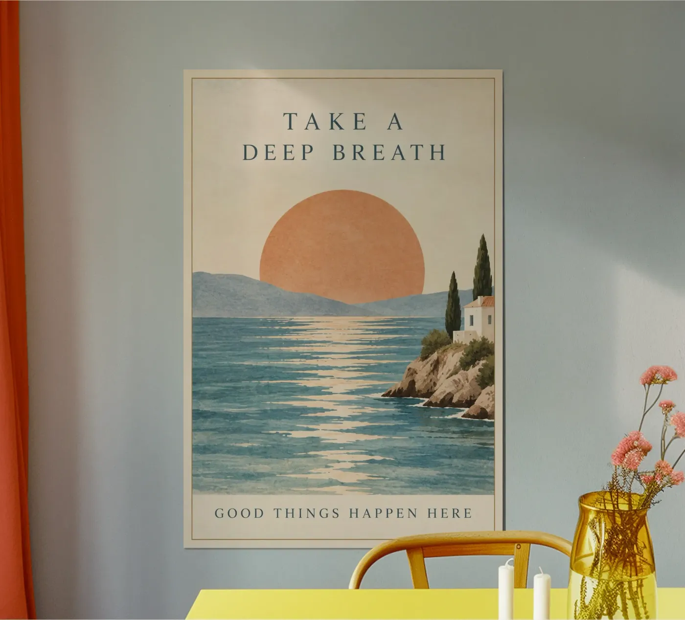 deep breath poster by Linsi