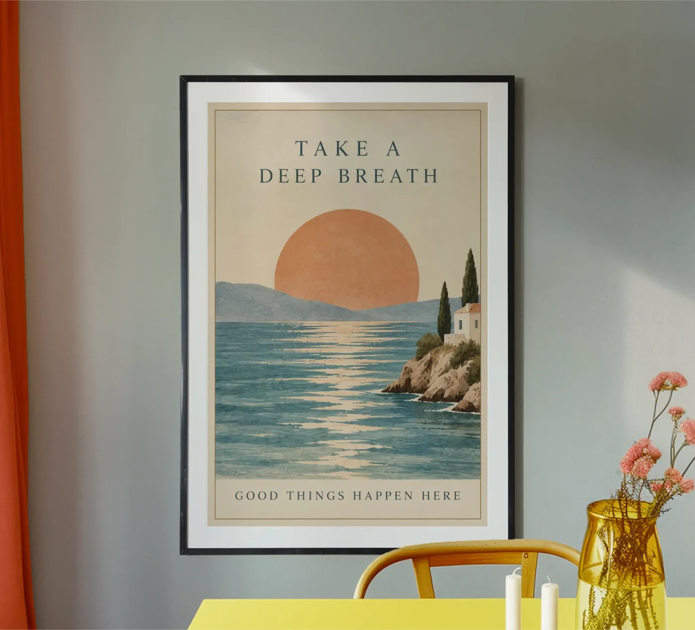 deep breath poster by Linsi