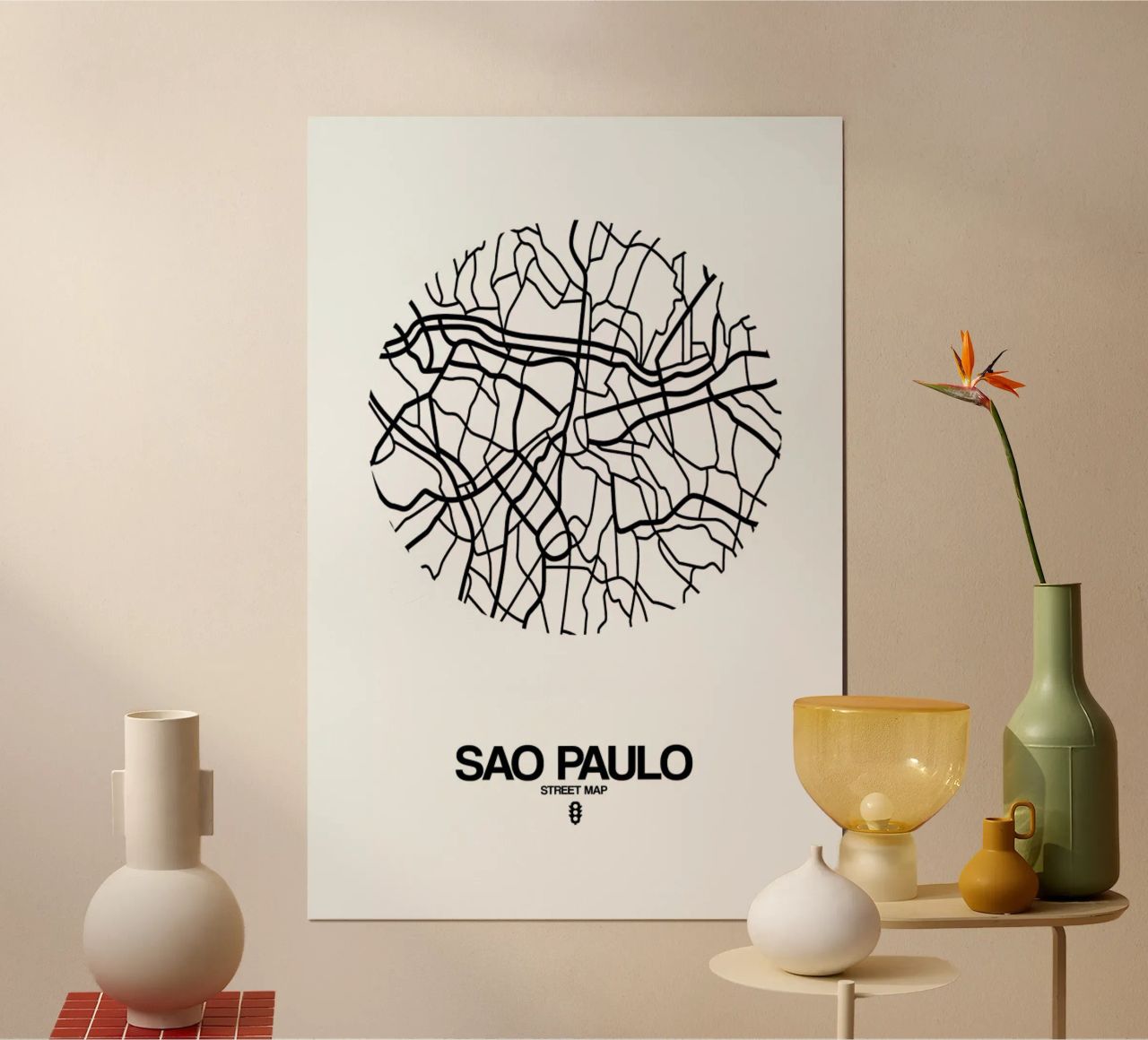 Sao Paulo poster de Naxart