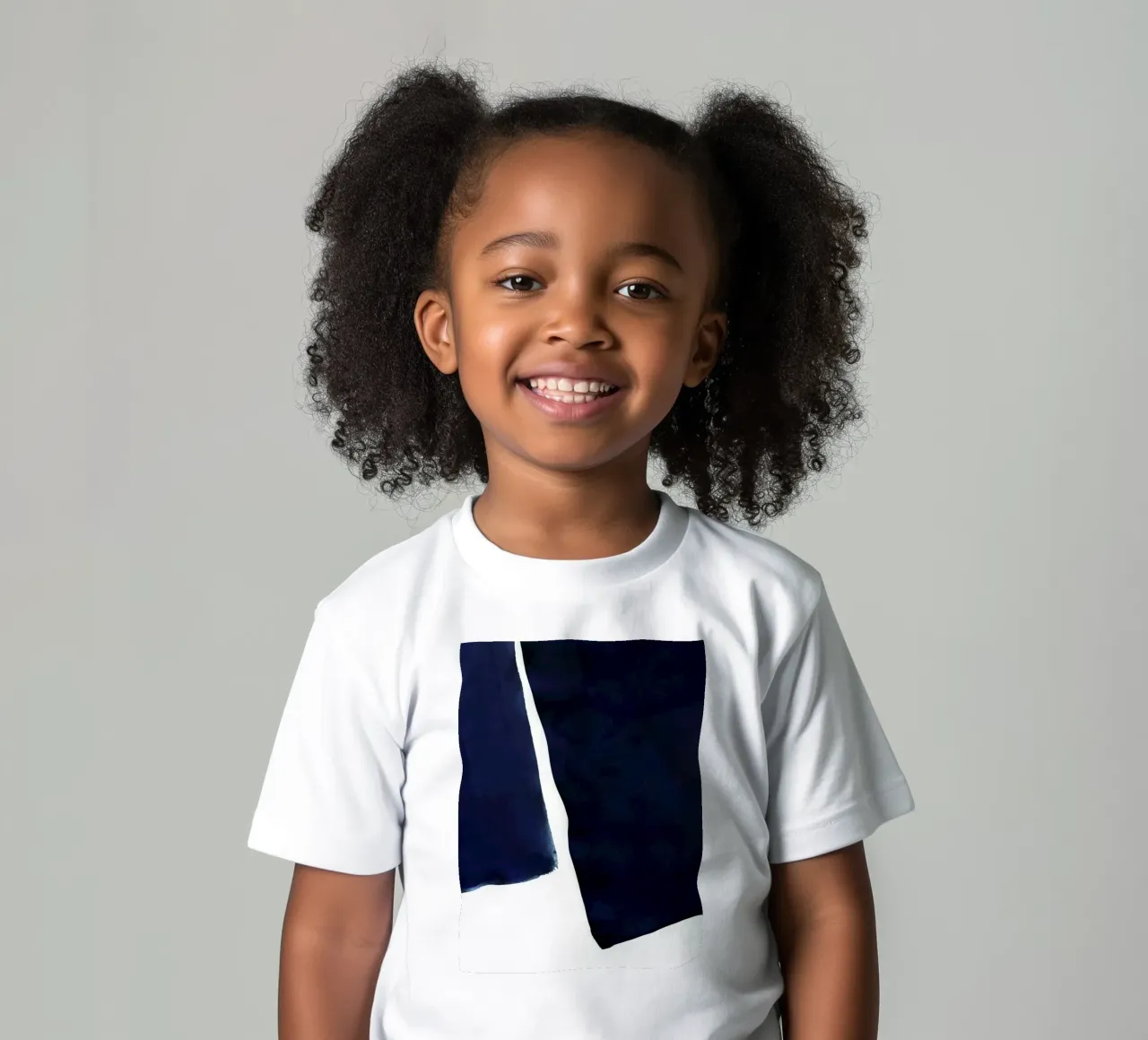 Minimal Marineblau Abstrakt 01 Kinder T-Shirt von amini54
