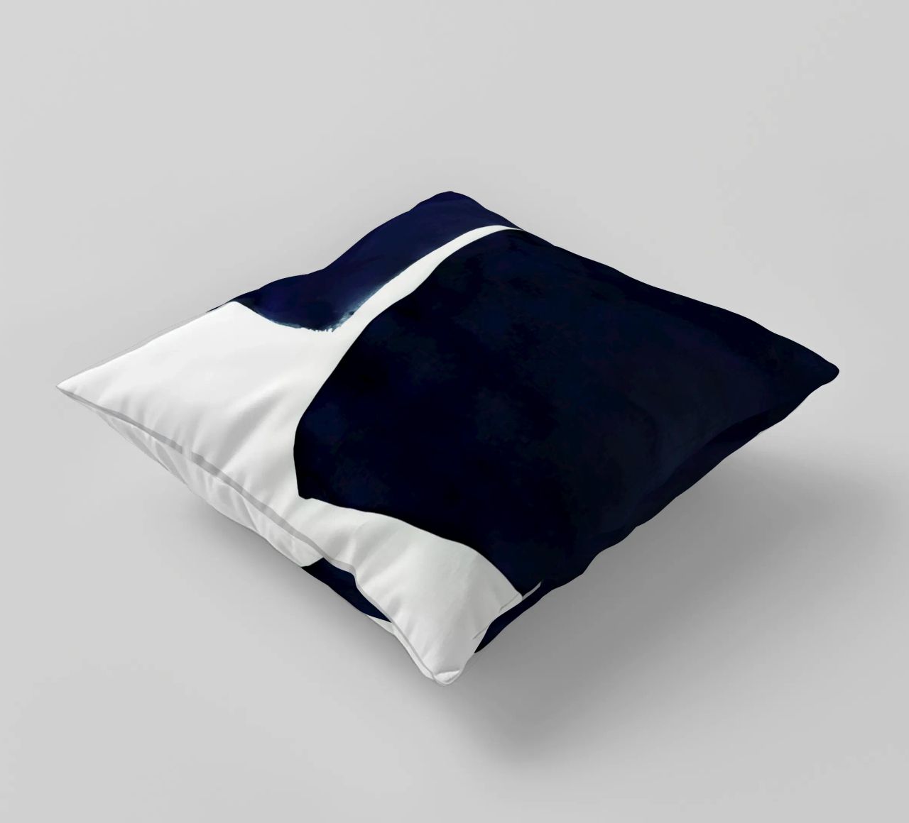Minimal Blu Navy Astratto 01 cuscino da amini54