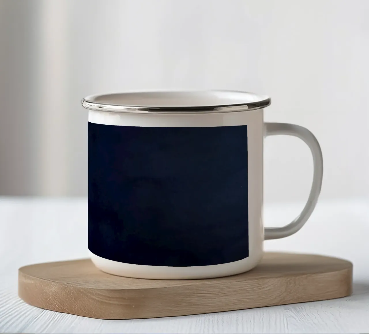 Minimal Blu Navy Astratto 01 tazza in smalto da amini54