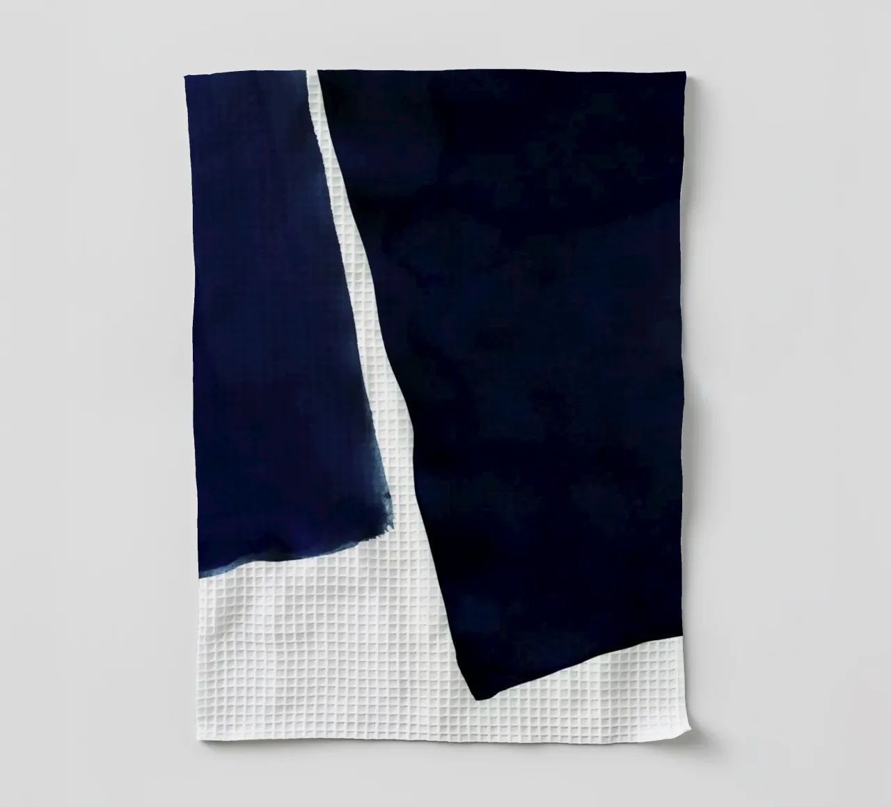 Minimal Marineblau Abstrakt 01 Geschirrtuch von amini54