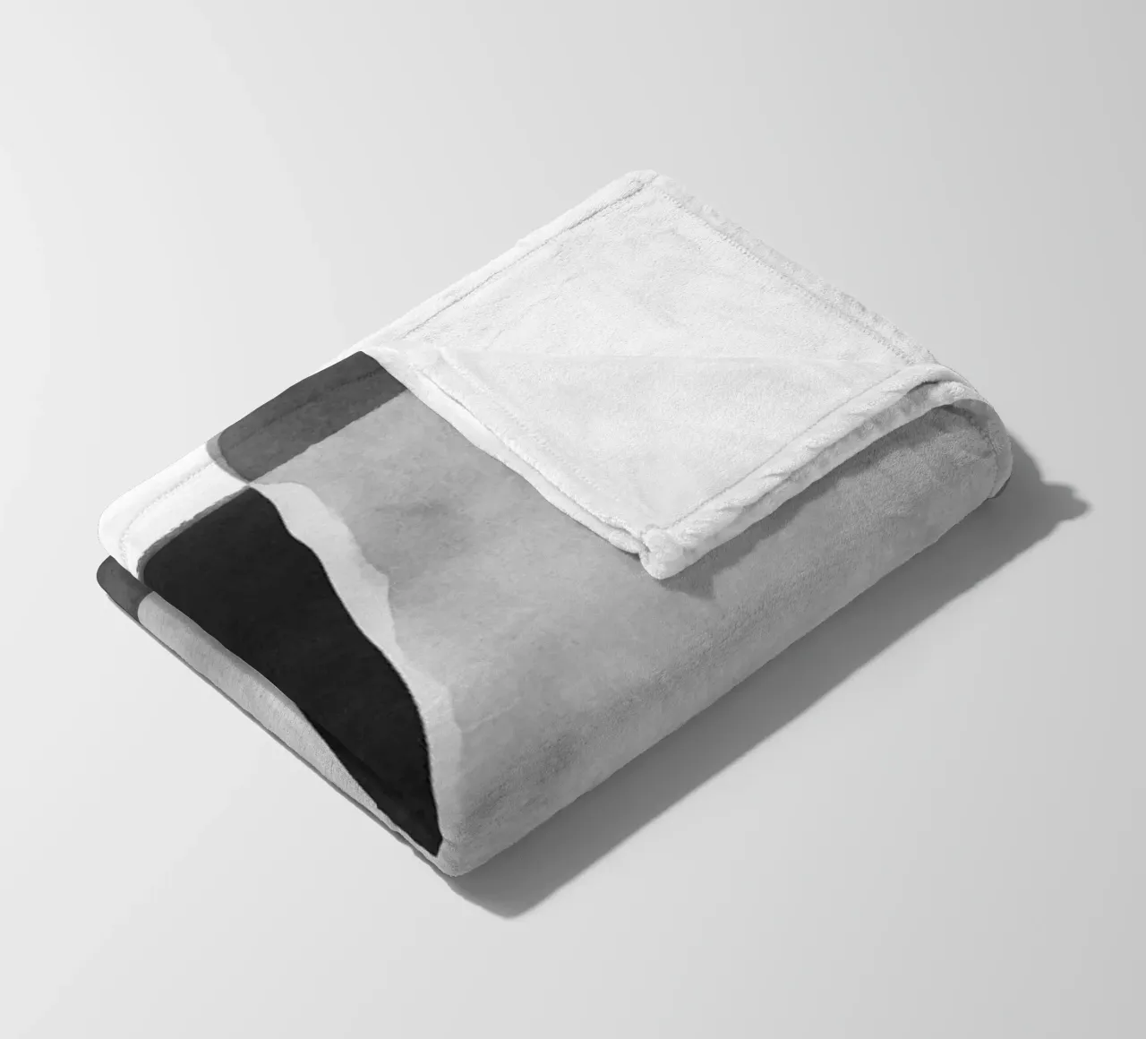 Minimale in bianco e nero astratto 06 Pennellate coperta in pile da amini54