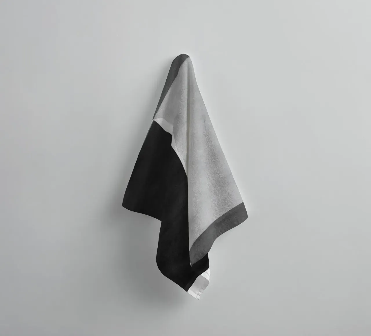 Minimale in bianco e nero astratto 06 Pennellate asciugamano da bagno da amini54