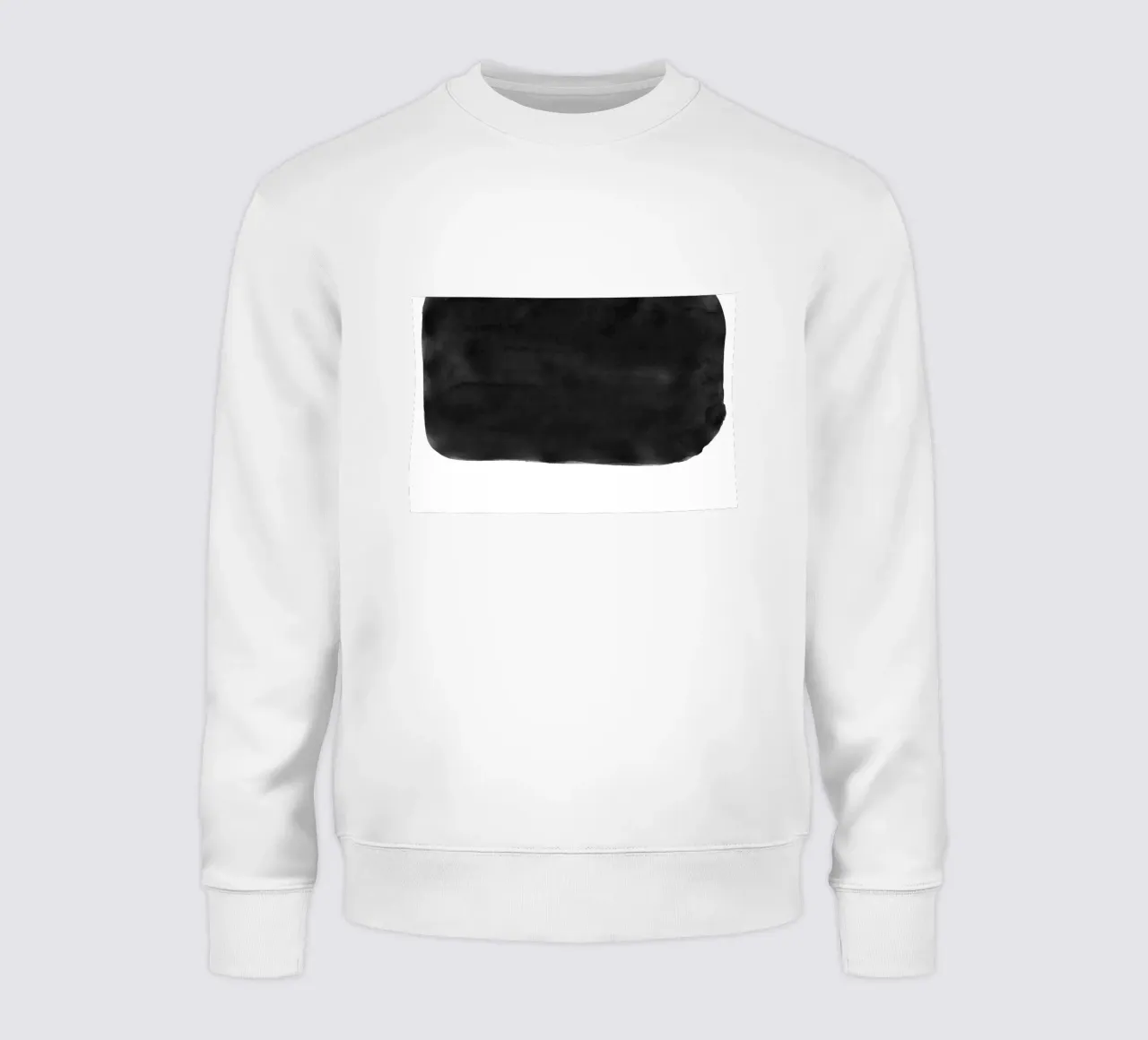 Minimale in bianco e nero astratto 05 Pennellate felpa da amini54