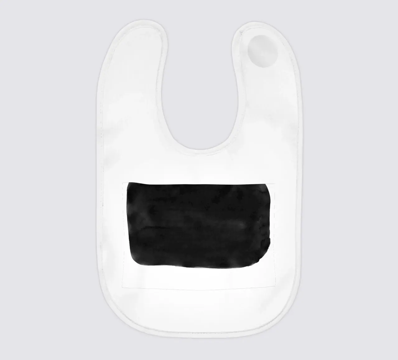 Minimale in bianco e nero astratto 05 Pennellate bavaglino da amini54