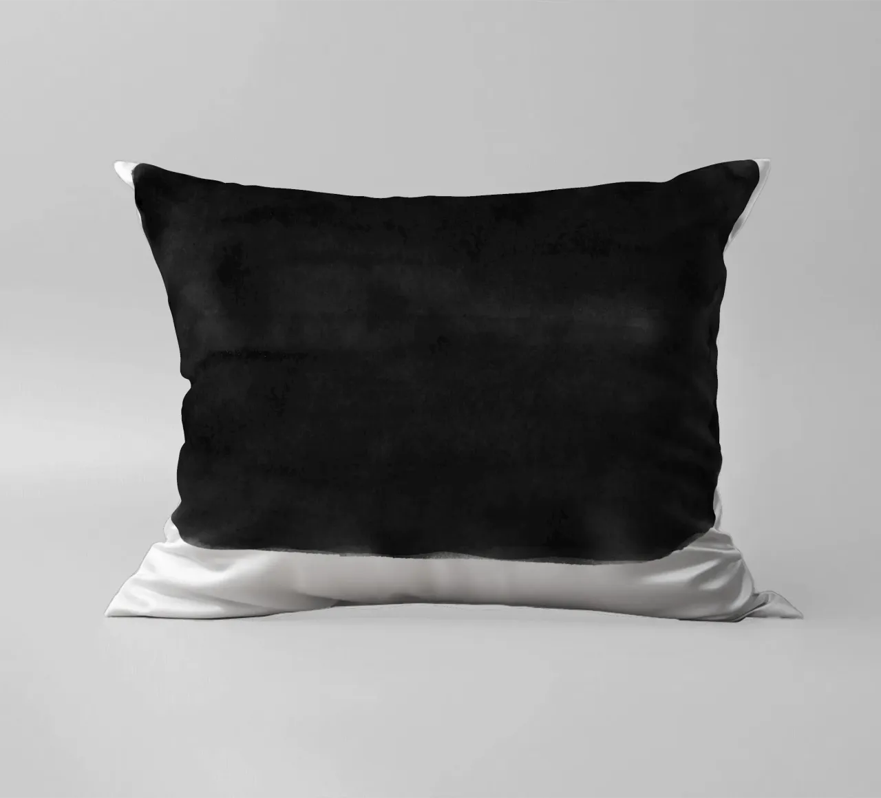 Minimale in bianco e nero astratto 05 Pennellate cuscino da amini54