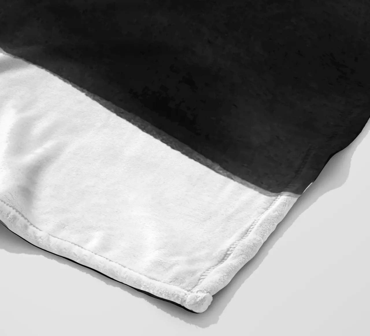 Minimale in bianco e nero astratto 05 Pennellate coperta in pile da amini54