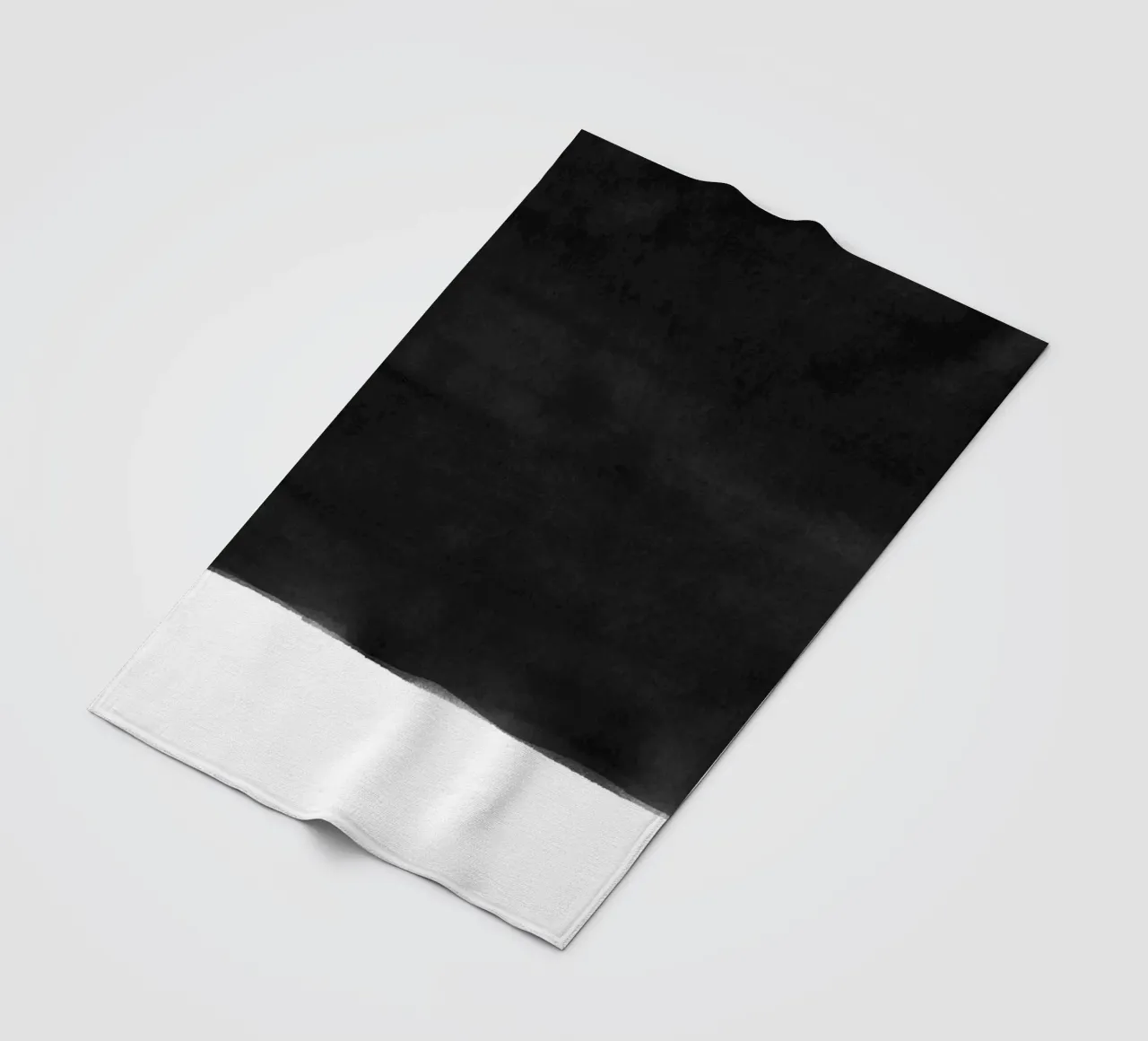 Minimale in bianco e nero astratto 05 Pennellate coperta in pile da amini54