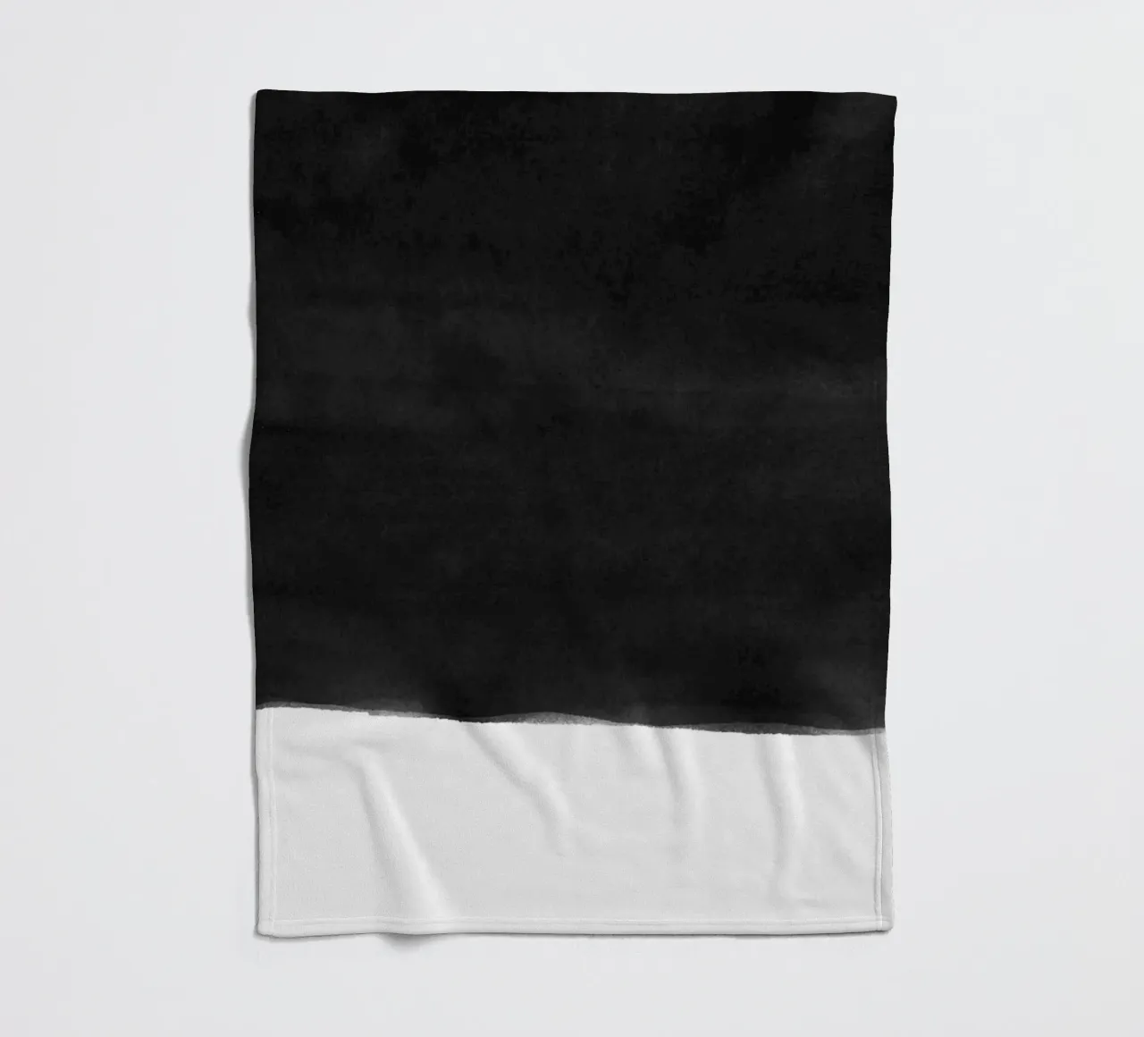 Minimale in bianco e nero astratto 05 Pennellate coperta in pile da amini54