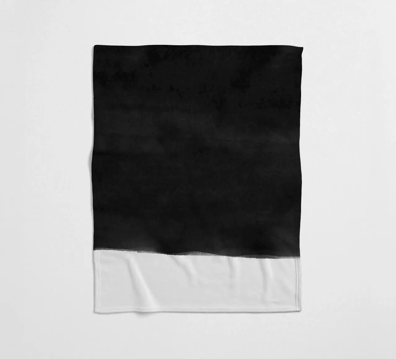 Minimale in bianco e nero astratto 05 Pennellate coperta in pile da amini54