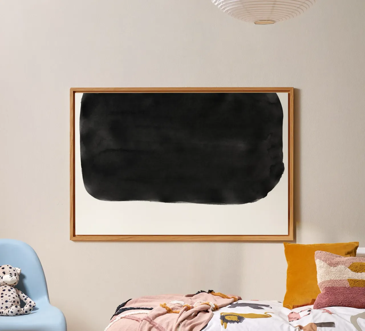 Minimale in bianco e nero astratto 05 Pennellate alluminio dibond da amini54
