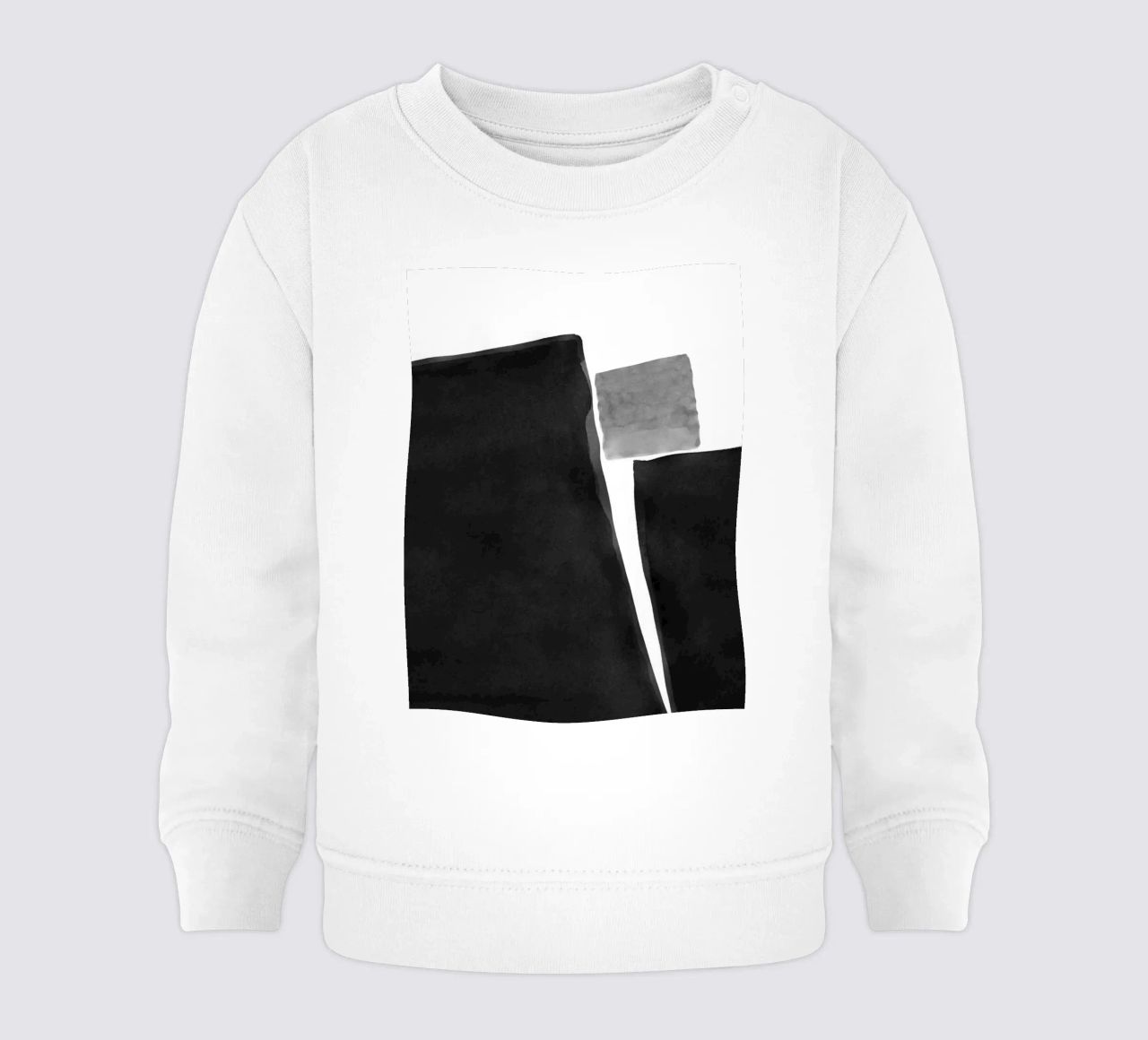 Astratto minimale in bianco e nero 04 felpa neonato da amini54