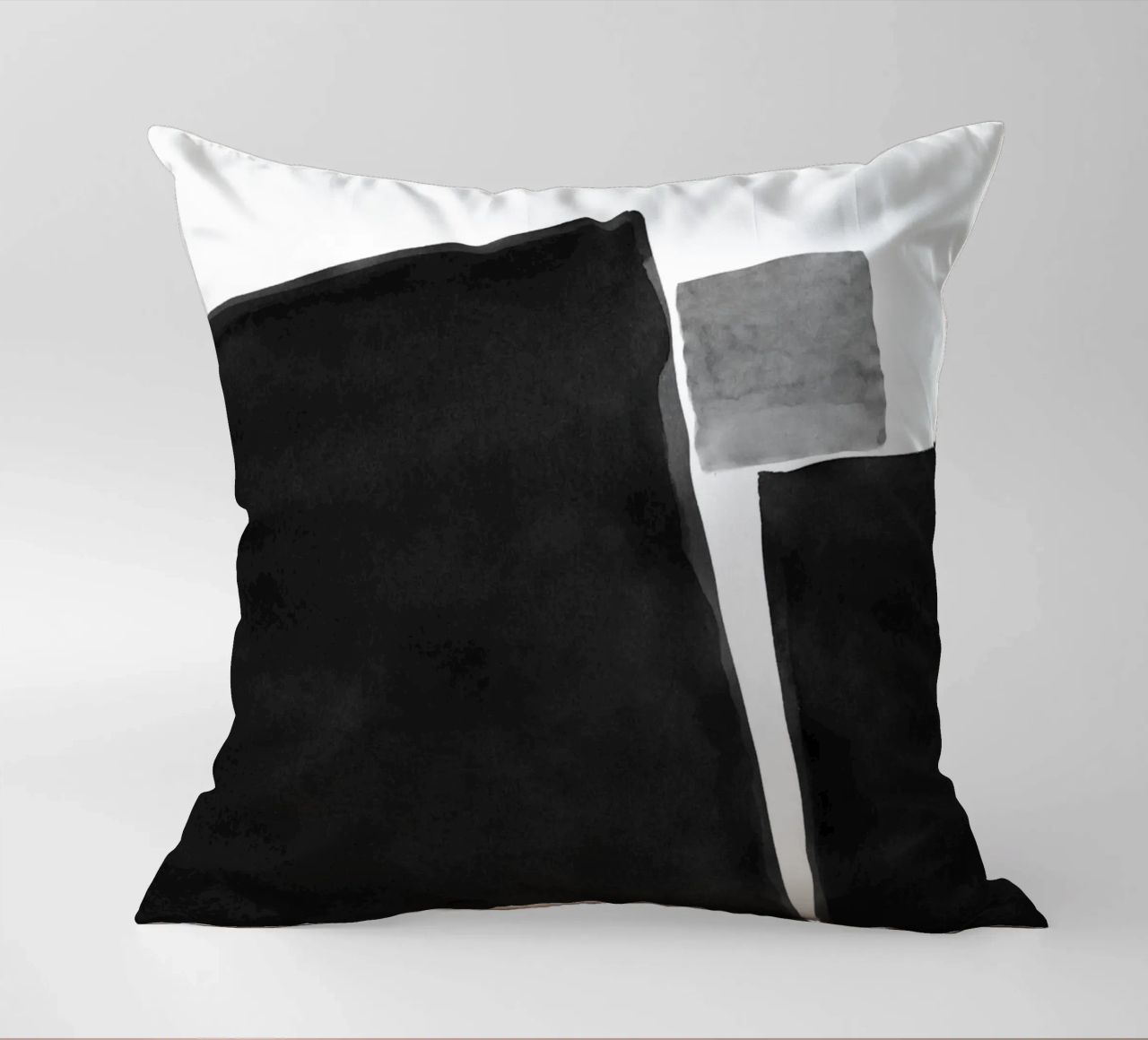 Astratto minimale in bianco e nero 04 cuscino da amini54