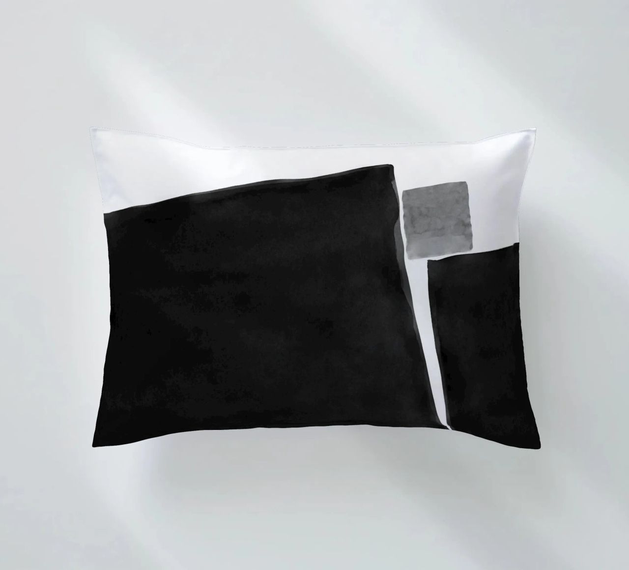 Astratto minimale in bianco e nero 04 cuscino da amini54