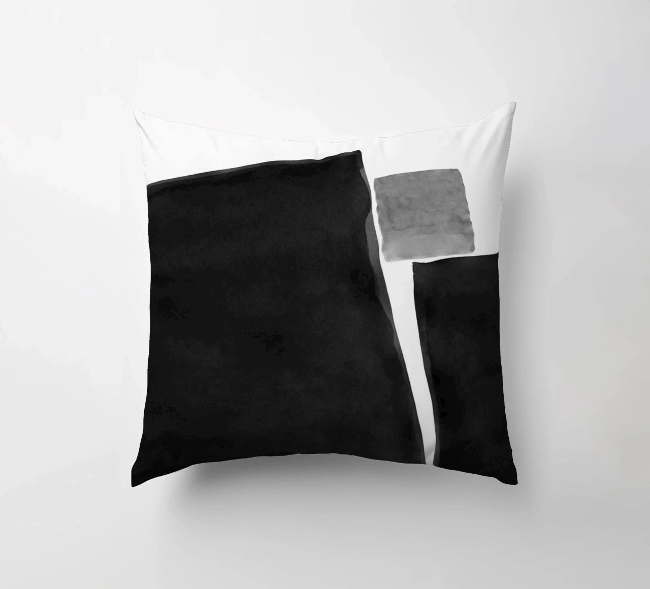 Astratto minimale in bianco e nero 04 cuscino da amini54