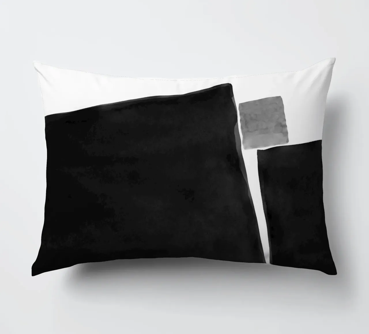 Astratto minimale in bianco e nero 04 cuscino da amini54