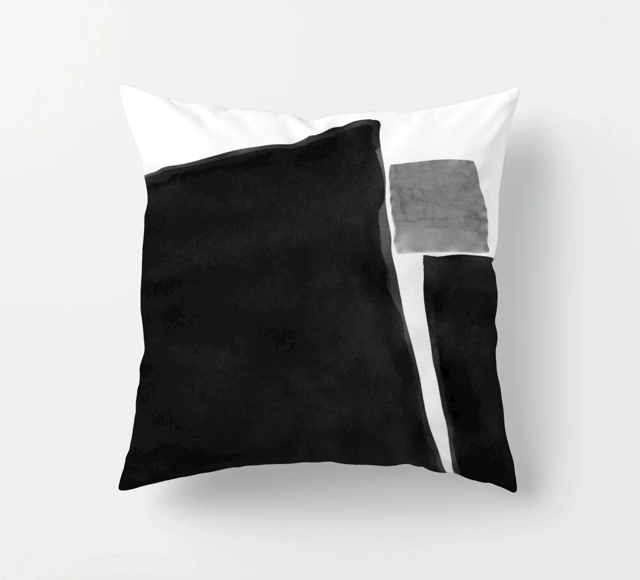 Astratto minimale in bianco e nero 04 cuscino da amini54