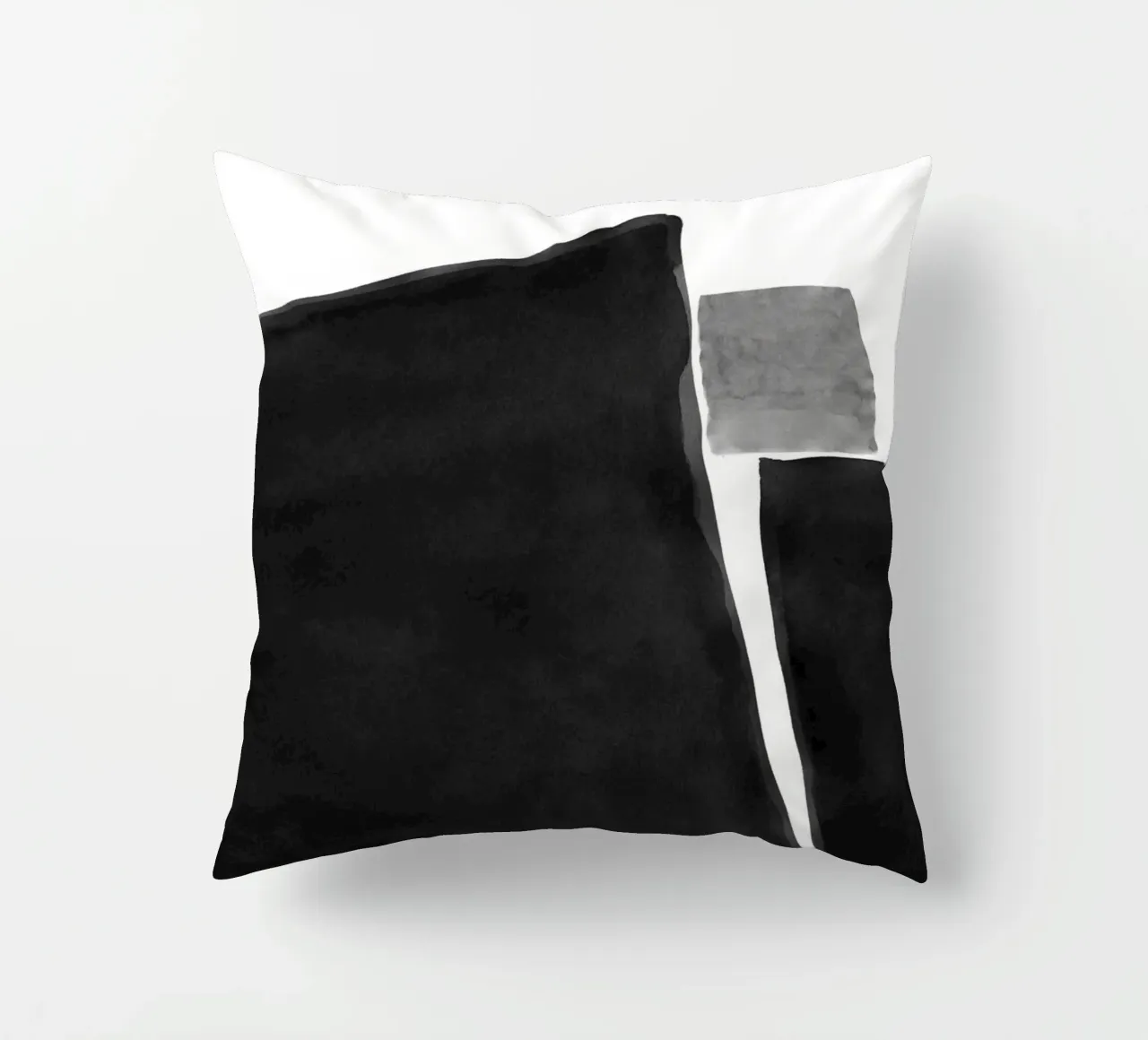 Astratto minimale in bianco e nero 04 cuscino da amini54