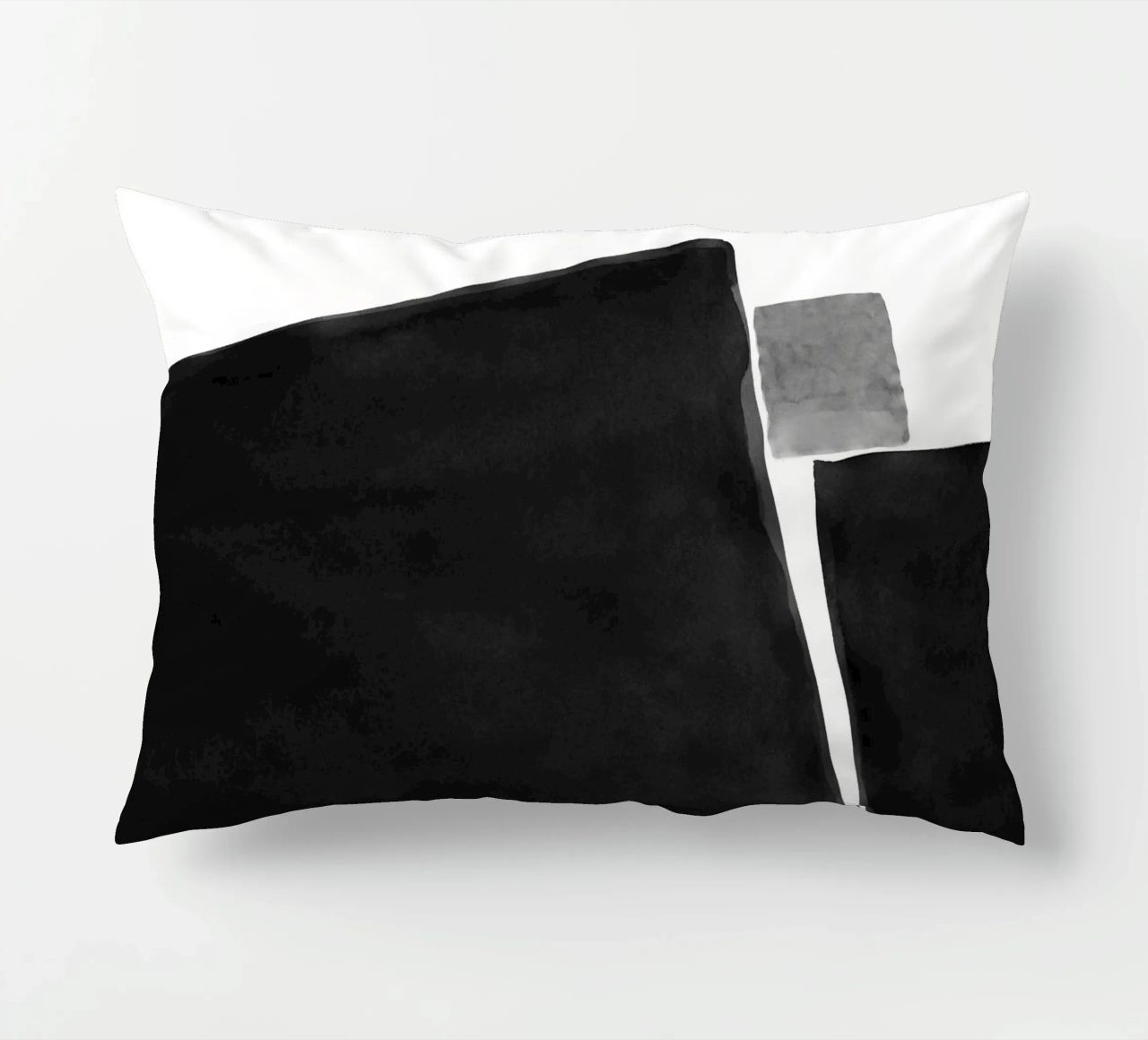 Astratto minimale in bianco e nero 04 cuscino da amini54