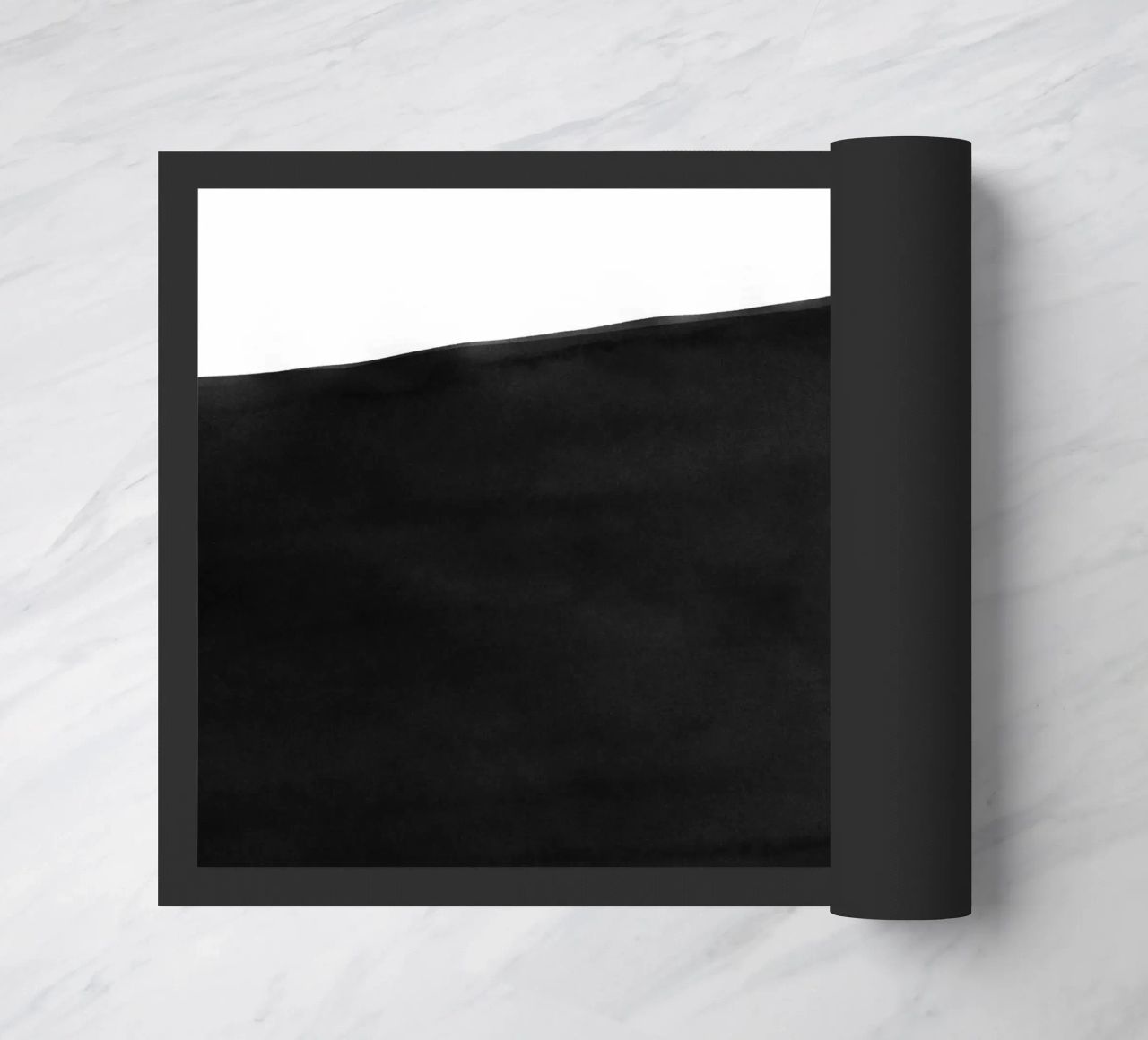 Astratto minimale in bianco e nero 04 zerbino da amini54