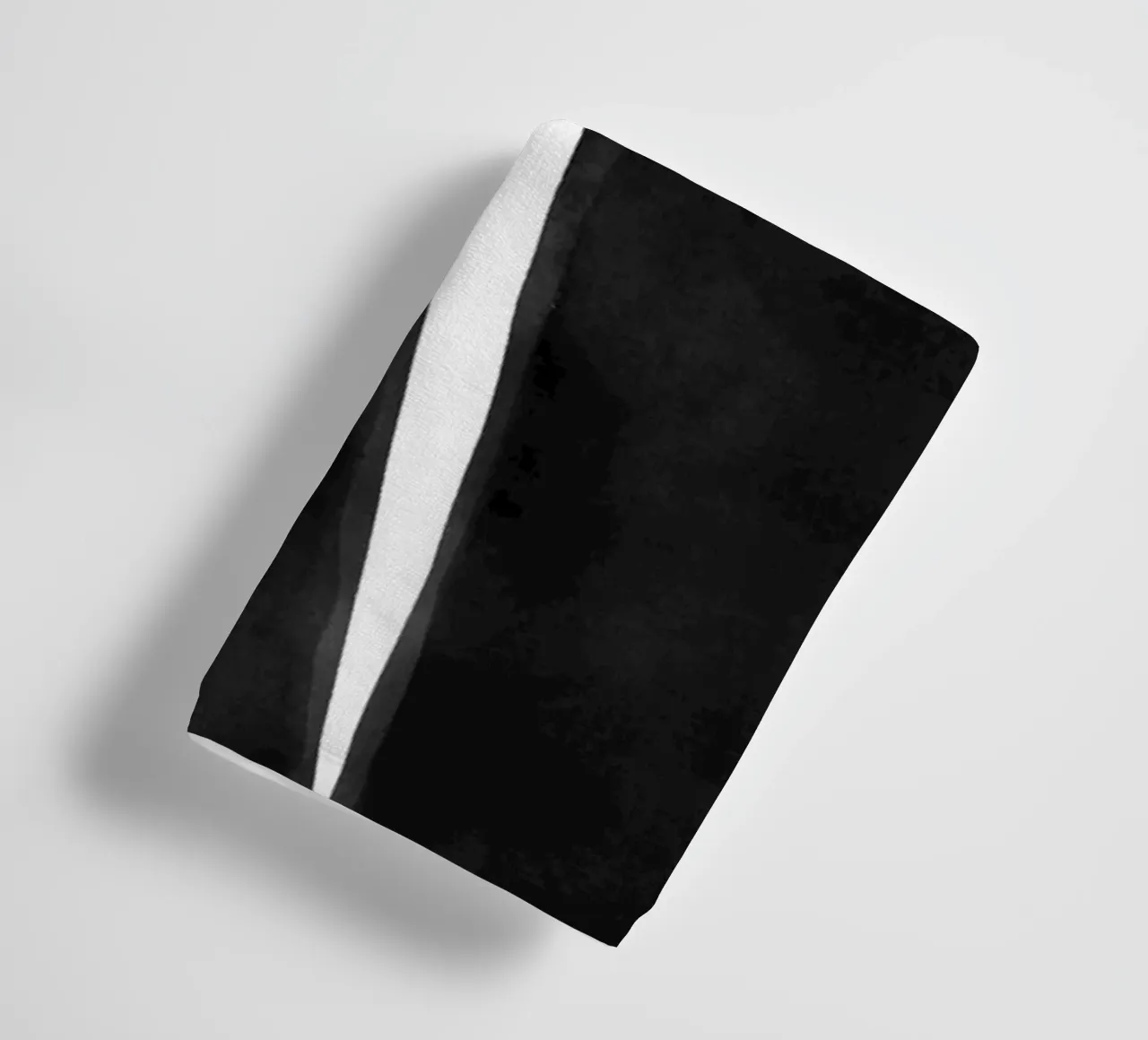 Minimal Zwart Wit Abstract 04 badhanddoek van amini54