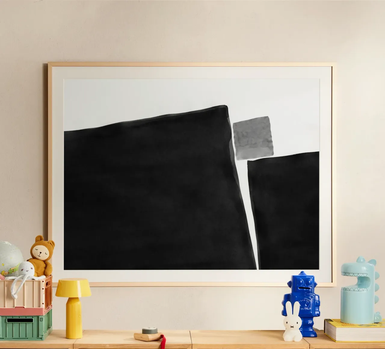 Astratto minimale in bianco e nero 04 carta hahnemühle da amini54