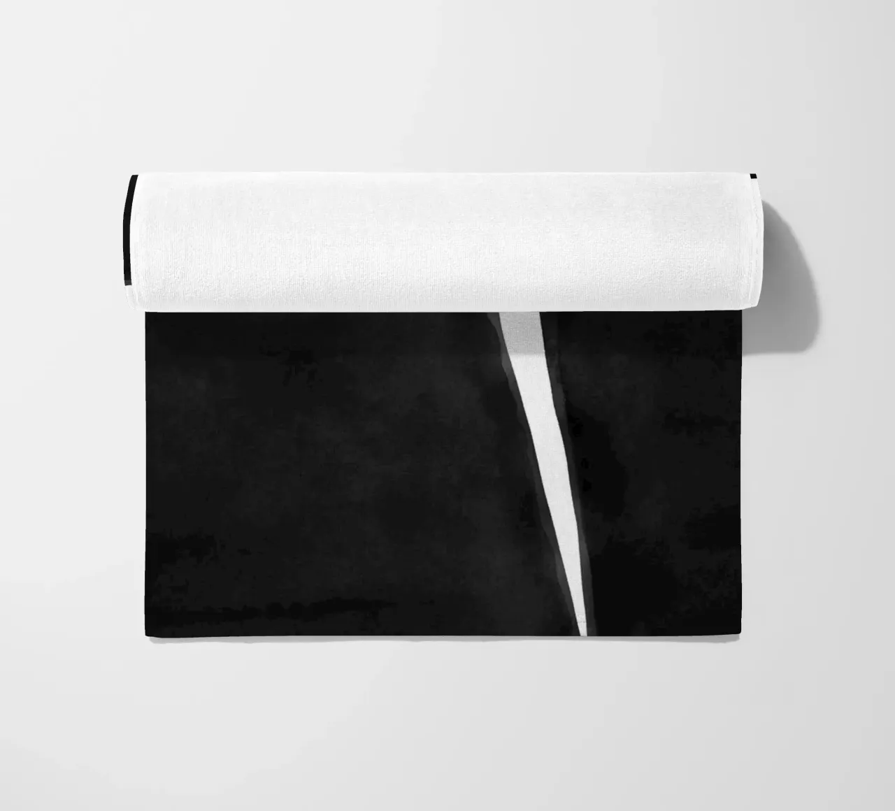 Astratto minimale in bianco e nero 04 telo mare da amini54
