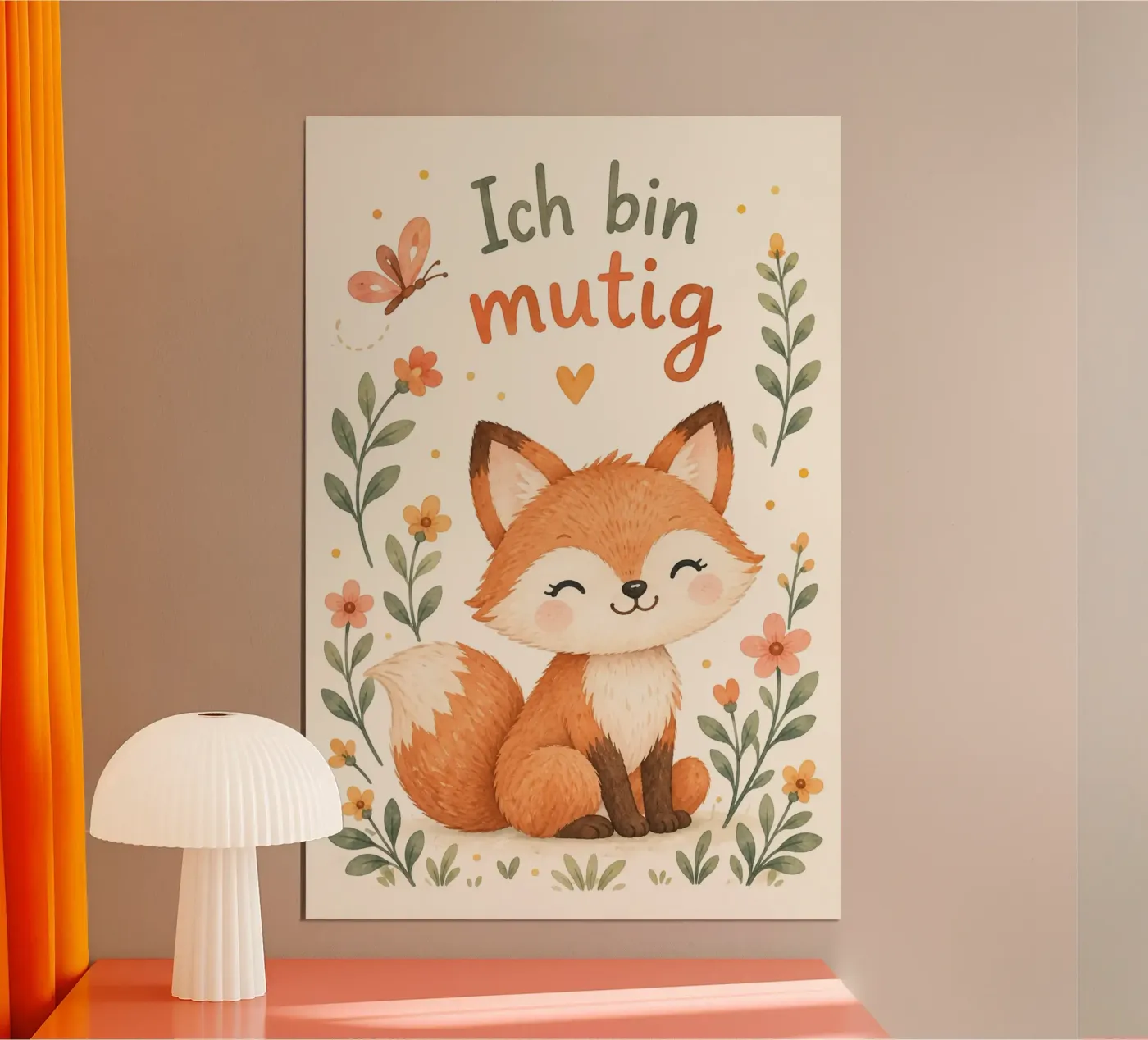 ich bin mutig poster van Babydesign